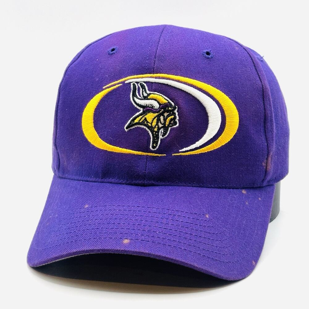 Vintage Minnesota Vikings Hat Strapback Structured Twins Enterprise NFL
